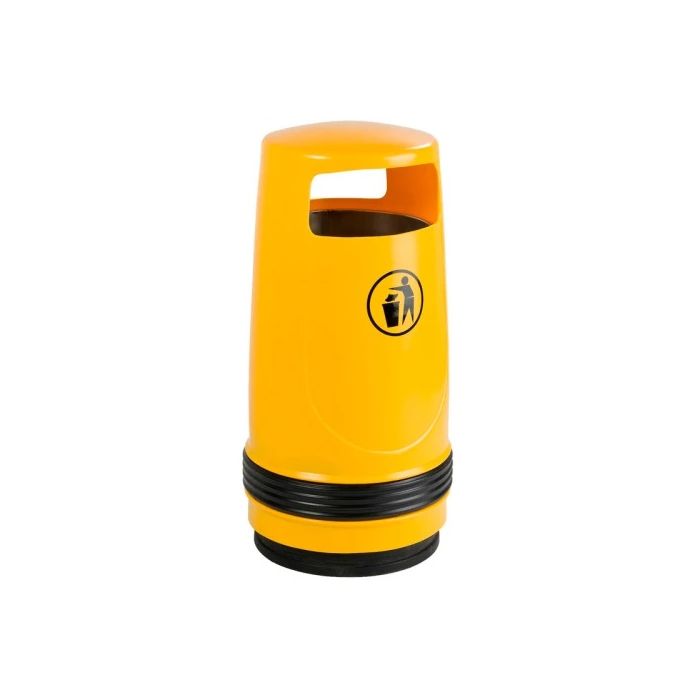 UV-bestendige afvalbak Merlin 90 liter, kleur geel
