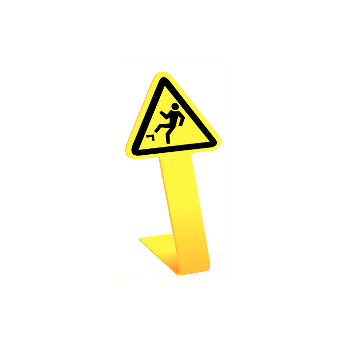 Vallen hoogteverschil (dakrandaanduiding)