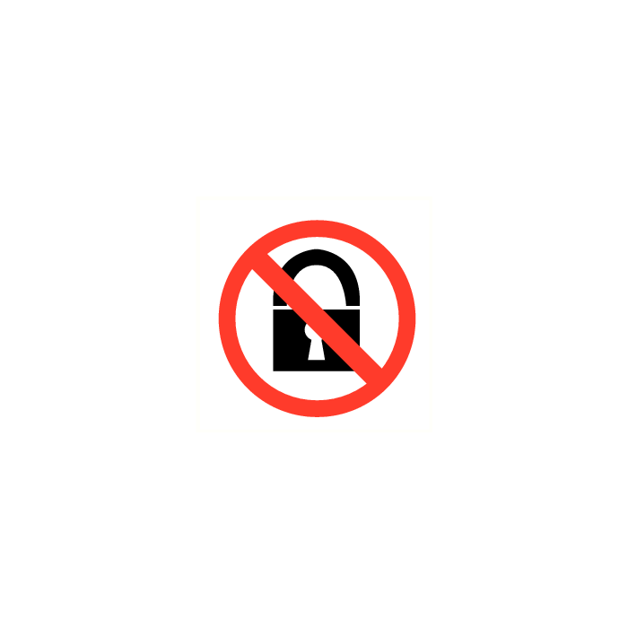 Verboden af te sluiten