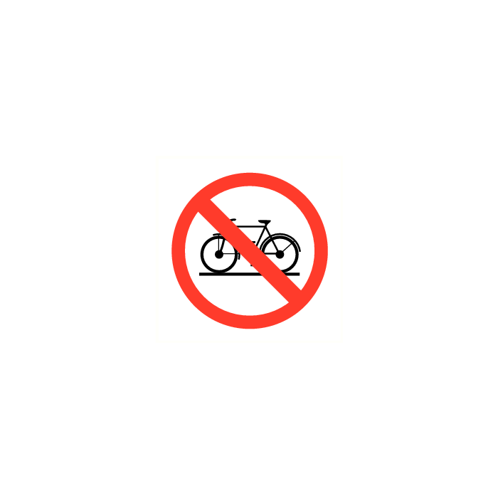 Verboden fietsen te plaatsen