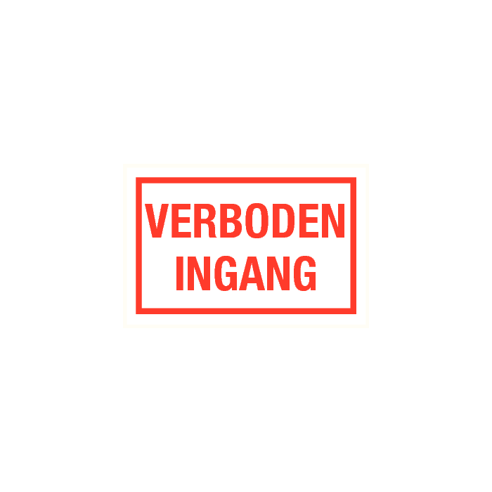 Verboden ingang
