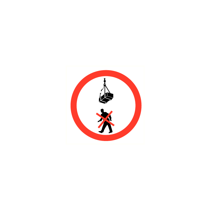 Verboden onder lasten door te lopen