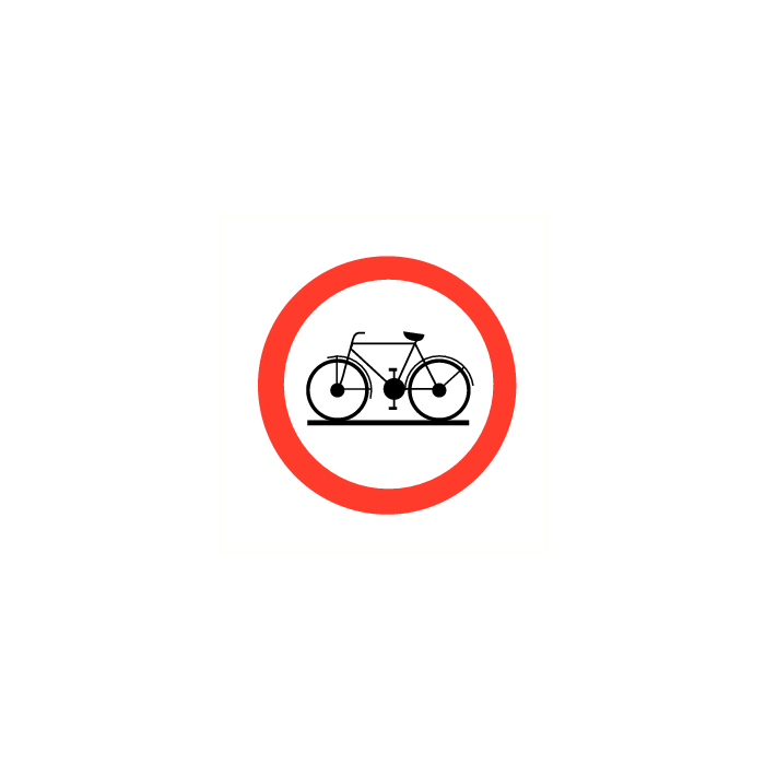 Verboden voor fietsen