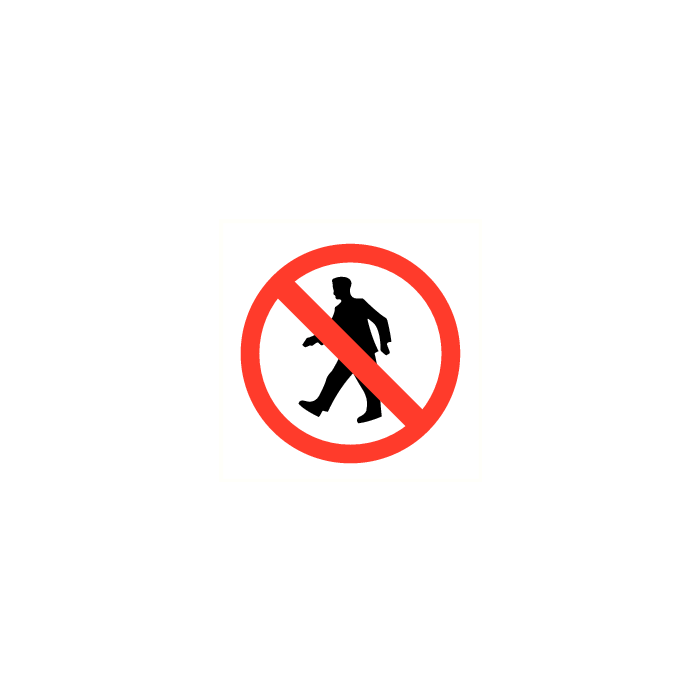 Verboden voor voetgangers