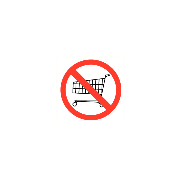 Verboden voor winkelwagens