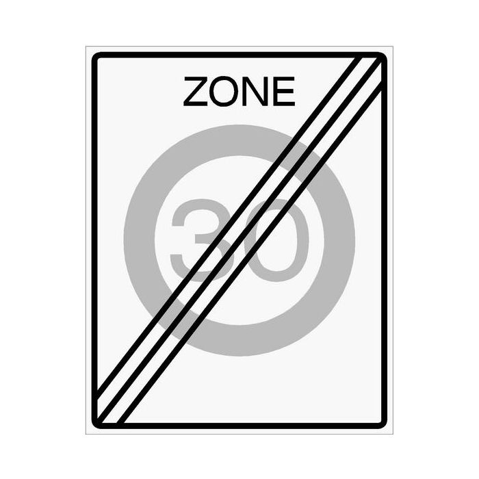 Verkeersbord A02(30)ze