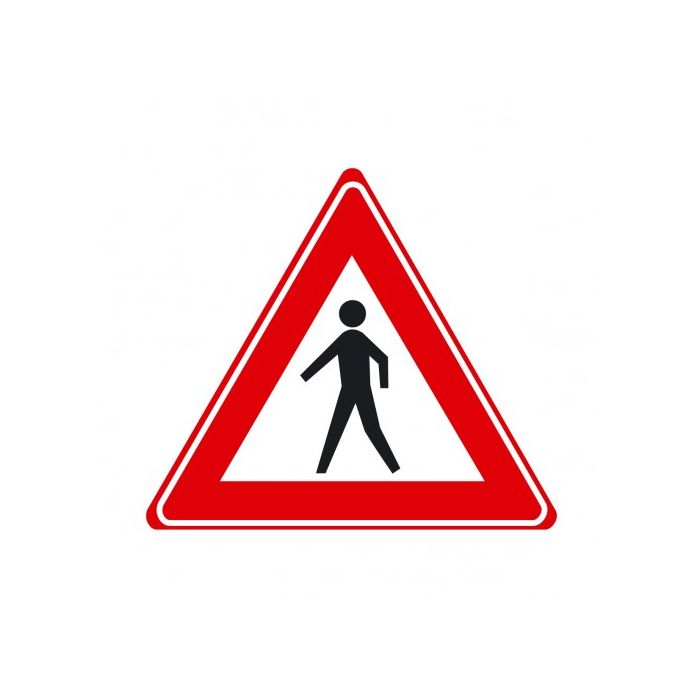 Verkeersbord J23 - Waarschuwing voetgangers