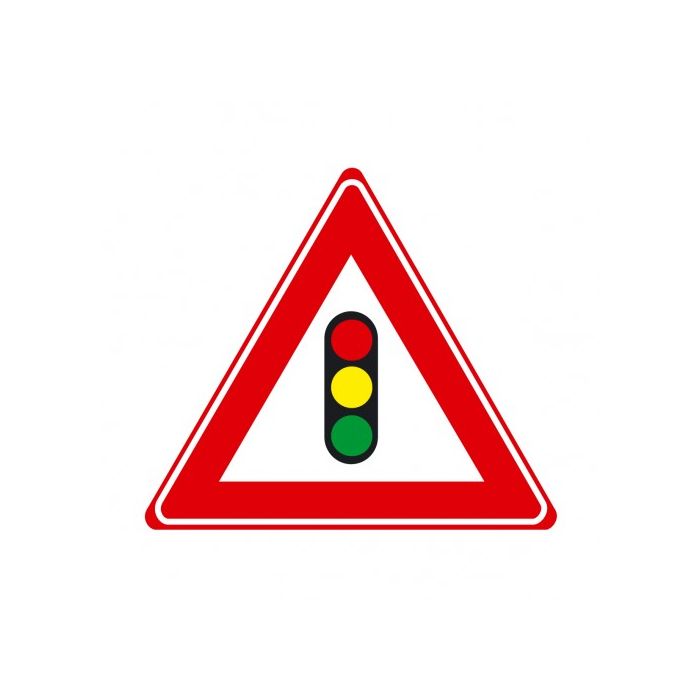Verkeersbord J32 - Waarschuwing verkeerslichten