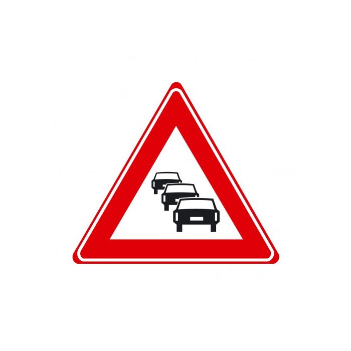 Verkeersbord J33 - Waarschuwing kans op file