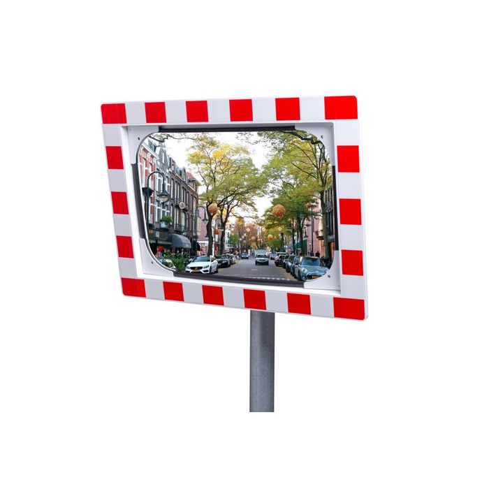 Verkeersspiegel veiligheidsglas 40x60 cm, beugel 48-90 mm - productfoto JISLON
