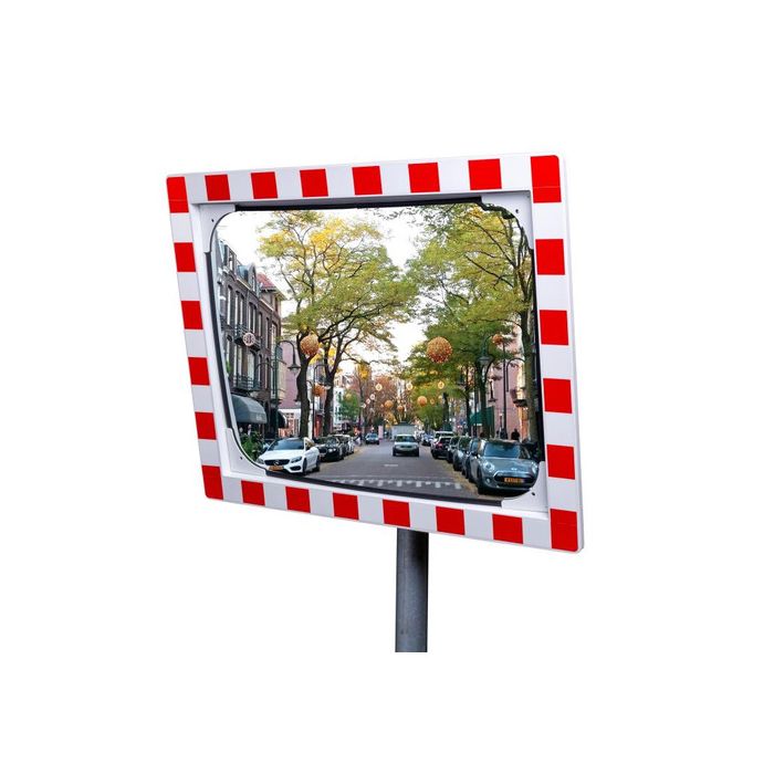 Verkeersspiegel veiligheidsglas 60x80 cm, beugel 48-90 mm - productfoto JISLON