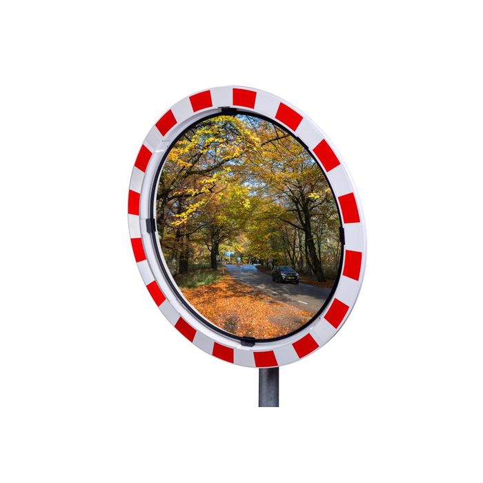 Verkeersspiegel veiligheidsglas 80 cm, beugel 48-90 mm - productfoto JISLON