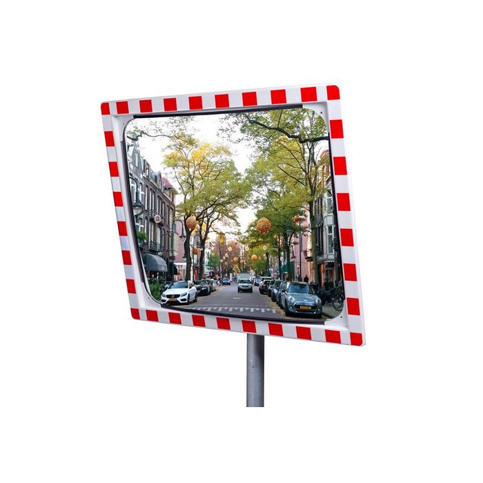 Verkeersspiegel veiligheidsglas 80x100 cm, beugel 48-90 mm - productfoto JISLON