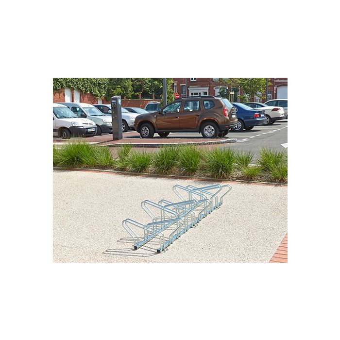 Verzinkt fietsenrek 20 fietsen, face to face