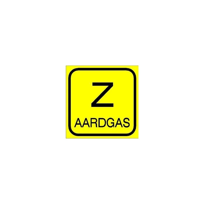 Zinkerbord Aardgas