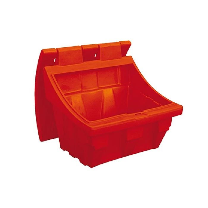 Zoutbak 50 liter, kleur rood