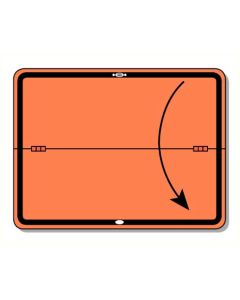 ADR bord horizontaal scharnierend excl. bevestigingsbeugel