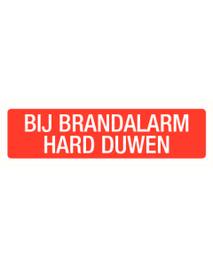 Bij brandalarm hard duwen