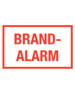 Tekstbord Brandalarm