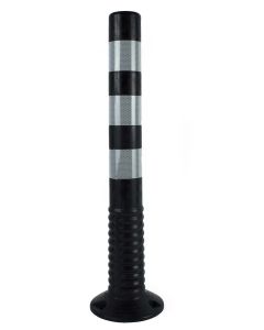 Flexibele kunststofpaal, kleur zwart, 75 cm