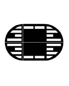 Gumatec® verkeersdrempel zone 50 km, 264 cm lang