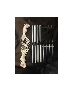 Haringen en scheerlijnenset voor lasparasol