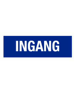 Tekstbord Ingang