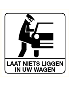 Laat niets liggen in uw wagen