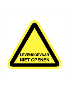 Levensgevaar niet openen