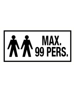Tekstbord Max. 99 pers.