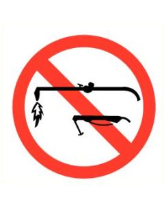 Pictogram Branden/lassen verboden