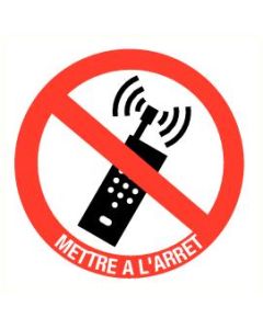 Pictogram GSM mettre a l'arret