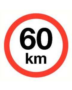 Pictogram Maximum snelheid 60 km
