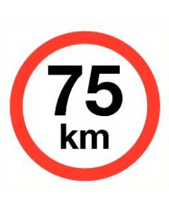 Pictogram Maximum snelheid 75 km