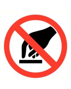 Pictogram Niet aanraken