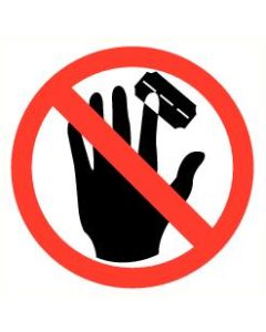 Pictogram Opgepast snijden