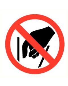 Pictogram Verboden in te grijpen