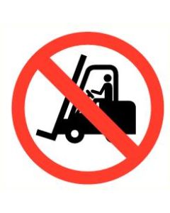 Pictogram Verboden voor transportmiddelen