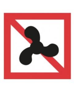 Scheepvaartbord A.12 / Verboden voor motorschepen