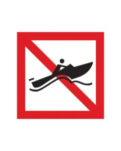 Scheepvaartbord A.18 / Verboden voor snelle motorboten
