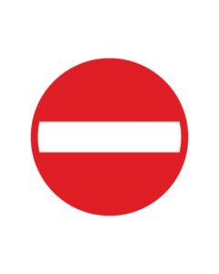 Scheepvaartbord A.1a / In-, uit- of doorvaart permanent verboden