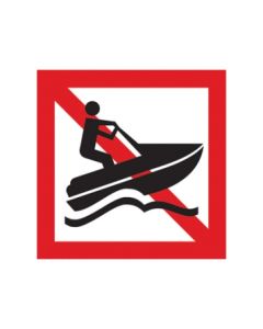 Scheepvaartbord A.20 / Verboden voor waterscooters