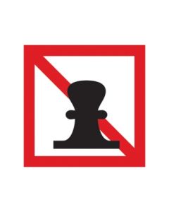 Scheepvaartbord A.7 / Verboden af te meren