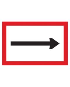 Scheepvaartbord B.1 / Verplichting te varen in de richting aangegeven door de pijl