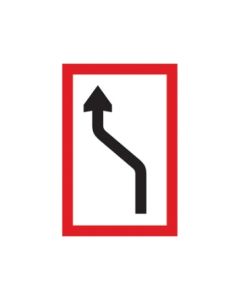 Scheepvaartbord B.2a / Verplichting zich naar de bakboordzijde van het vaarwater te begeven