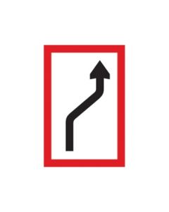 Scheepvaartbord B.2b / Verplichting zich naar de stuurboordzijde van het vaarwater te begeven