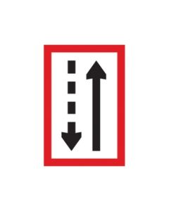 Scheepvaartbord B.3b / Verplichting zich aan de stuurboordzijde van het vaarwater te houden