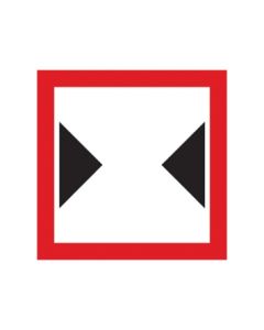 Scheepvaartbord C.3 / Beperkte breedte van doorvaart of vaarwater