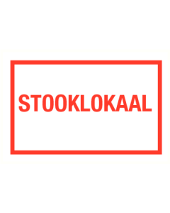 Tekstbord Stooklokaal