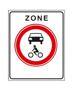 Verkeersbord C12zb, Gesloten voor alle motorvoertuigen; begin zone